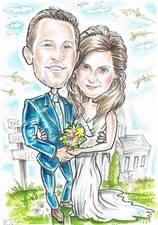 Personalised Caricature from photo, cartoon drawing, Unique gift, funny drawing