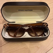 Lunettes de soleil femme LOUIS VUITTON strass pailleté marron
