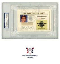 1993 SPORTS PRINT STAN MUSIAL THUMB PRINT AND AUTOGRAPH LIMITED EDITION #084/200