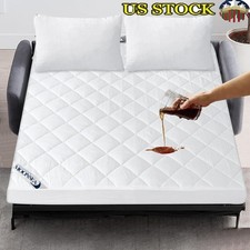 Waterproof Mattress Pad Protector Sofa Bed Ultra Soft Microfiber Fitted Cover US