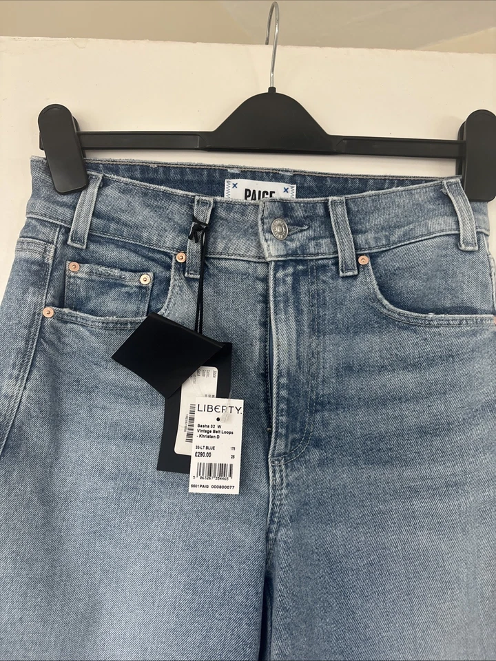 Paige Sasha High Rise Loose Fitting Straight Leg Jeans - Image 4 of 4