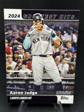 Topps 2025 Series 1 Aaron Judge #GH-16 2024 Greatest Hits 1,000th Career Yankees
