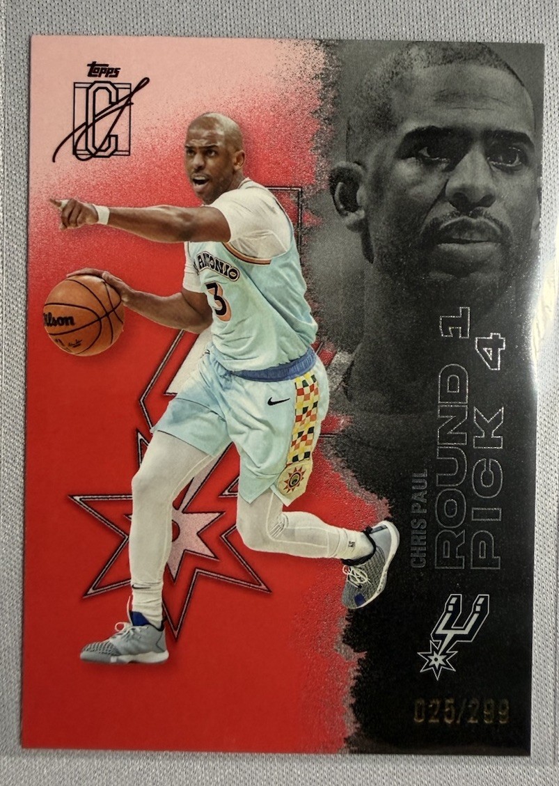 Topps 2024-25 Signature Class Chris Paul #2 Spurs NBA Serial Numbered /299