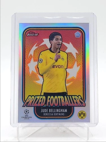 JUDE BELLINGHAM 2020 TOPPS FINEST UCL PRIZED FOOTBALLERS ROOKIE RC Q5902
