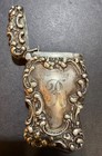 Unger Sterling Vesta Case Match Safe Antique Silver Art Nouveau