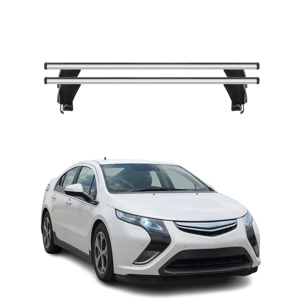 Menabo DachträGer GrundtäGer FüR Opel Ampera 2011-2015 50Kg Alu Silber 2 Tlg-image