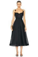 ZIMMERMANN NATURA MIDI CORSET DRESS Size 0P US 0-2