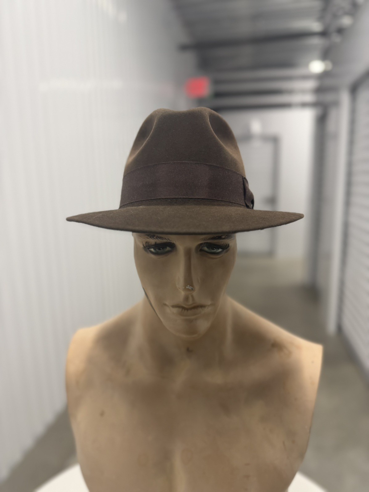 Vtg Scala Hat Men’s Dark Brown Wool Size 7 1/8 Fedora
