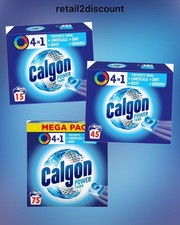 Calgon 4-in-1 Washing Machine Cleaner Tab Limescale Remover Water Softener