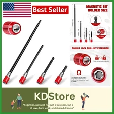 Versatile Magnetic Drill Bit Extension Set – 4 Lengths for Impact & Power Drills