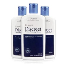 Restoria Discreet Colour Restoring Cream 250ml x3 - Hair Treatment For Grey Hair