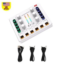 M8 Sound Card Body Versatile Sound Effects Podcast/Music Recording Equipment