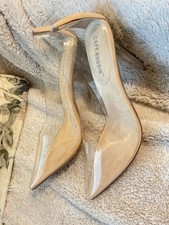 CAPE ROBIN GLASS DOLL Clear Cinderella Shoes Size 7 NEW With Box
