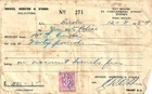NSW 1958 Solicitor's Company Receipt With 3d Duty Stamp. CS