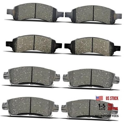 Front rear Ceramic Brakes Pads Compatible with 2008-2017 Buick Enclave, 2009
