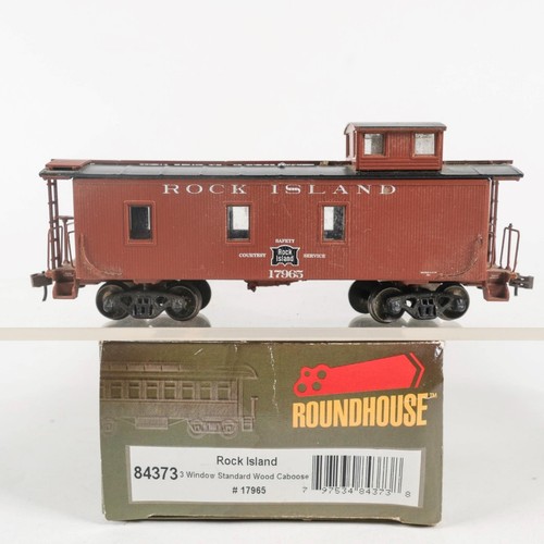 Caboose de madera estándar Roundhouse escala HO Rock Island #17965 3 ventanas 84373 | Condition: Used