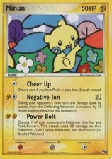 Damaged Minun - 4/17 - Holo Rare - Reverse Holo Pokemon POP Series 3 on eBay