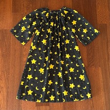 Vintage Star Print A-Line Dress Nightgown Dress