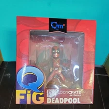 Marvel's Deadpool QMX Red Q-Fig Figure Loot Crate Exclusive - New in Box