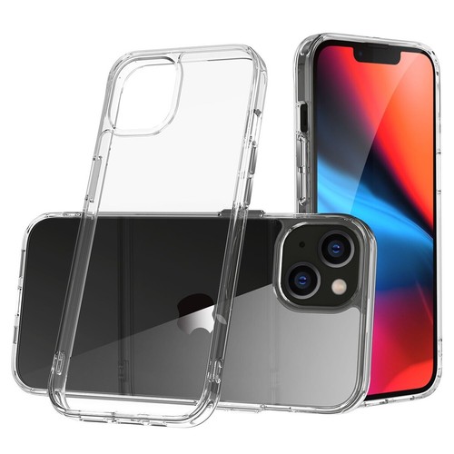 For Apple iPhone 13 Pro Max Hybrid Crystal Clear Hard Gummy PC Bumper Case Cover - 第 2/7 張圖片