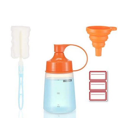 Condiment Squeeze Bottle Wide Mouth Pack80ml Empty Reusable 6.1 Ounces 1