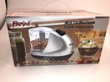 New in Box Parini Multifunction Mini Food Processor Reversible Slicer/Shredder
