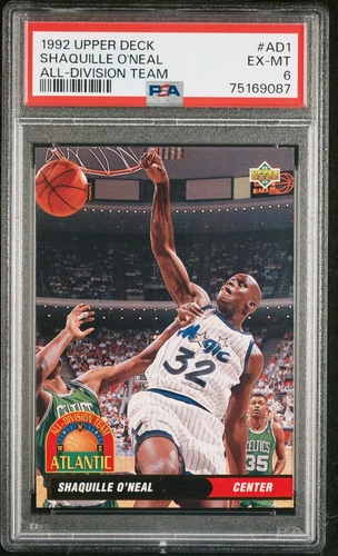 1992-93 Upper Deck All-Division Team Shaquille O'Neal #AD1 | PSA 6 |