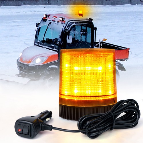 Xprite Amber LED Strobe Beacon Light Forklift Trucks Emergency Hazard Warning - Picture 1 of 7