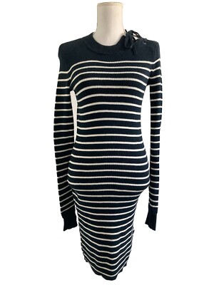 Allsaints Blue White Striped Linen Cotton Knit Long Sleeve Sweater Dress Small | eBay Allsaints Blue White Striped Linen Cotton Knit Long Sleeve Sweater Dress Small | eBay