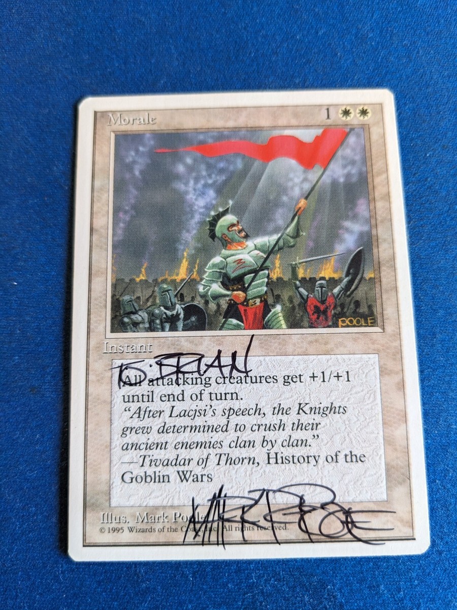 Morale ARTIST SIGNED Mark Poole 1x 4th Edition *See Pictures