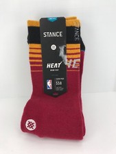 Men's STANCE Brand Core Crew HEAT BASKETBALL Socks - Size L - 16 MSRP
