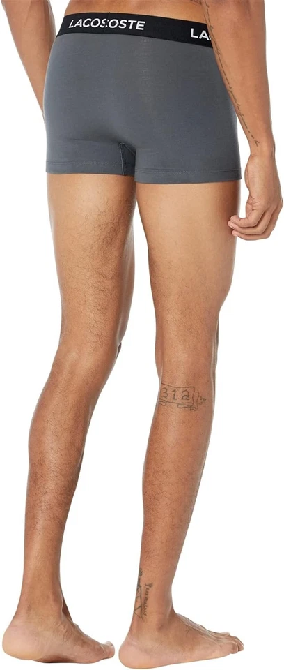 PACK DE 5 BOXER LACOSTE 5H5203 GRIS REGULAR FIT PARA HOMBRE TALLA MEDIANA Foto 2 de 3