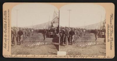 The Klondike Crowd waiting for rail at Dawson City c1900 Old Photo