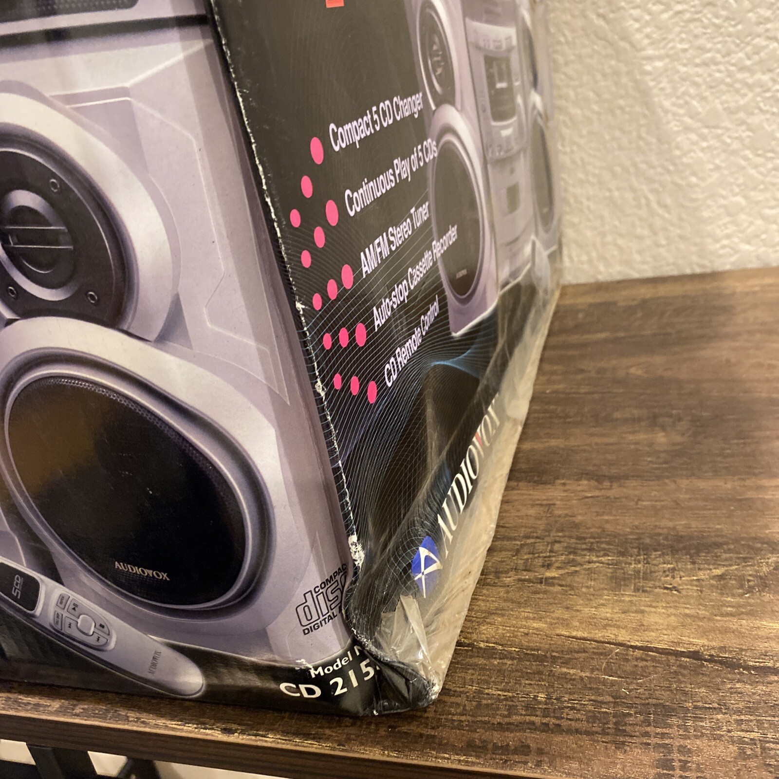 Audiovox CD 2154 5 CD STEREO SYSTEM VINTAGE NEW SEALED eBay