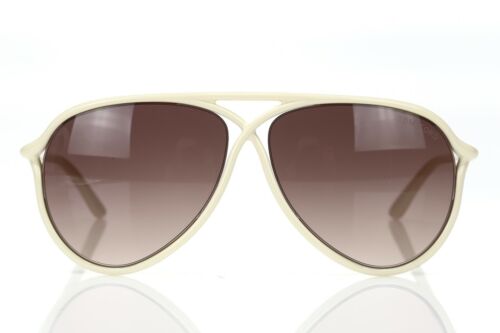 TOM FORD TF206 'Maximillion' Ivory Teardrop Oversized 59mm Sunglasses 141170 - Afbeelding 1 van 5
