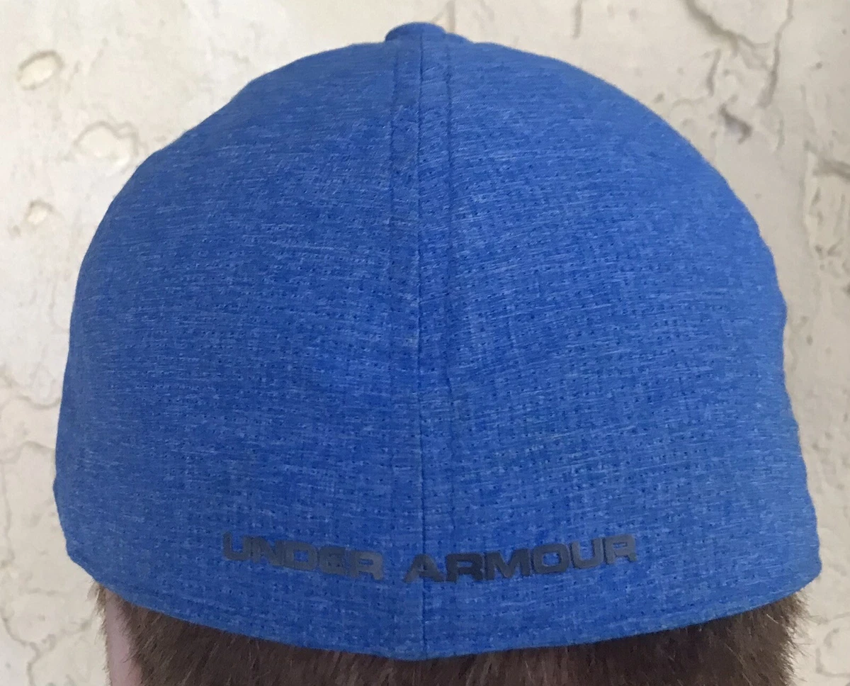 Under Armour Logo Coolswitch Blue Hat Size LG XL