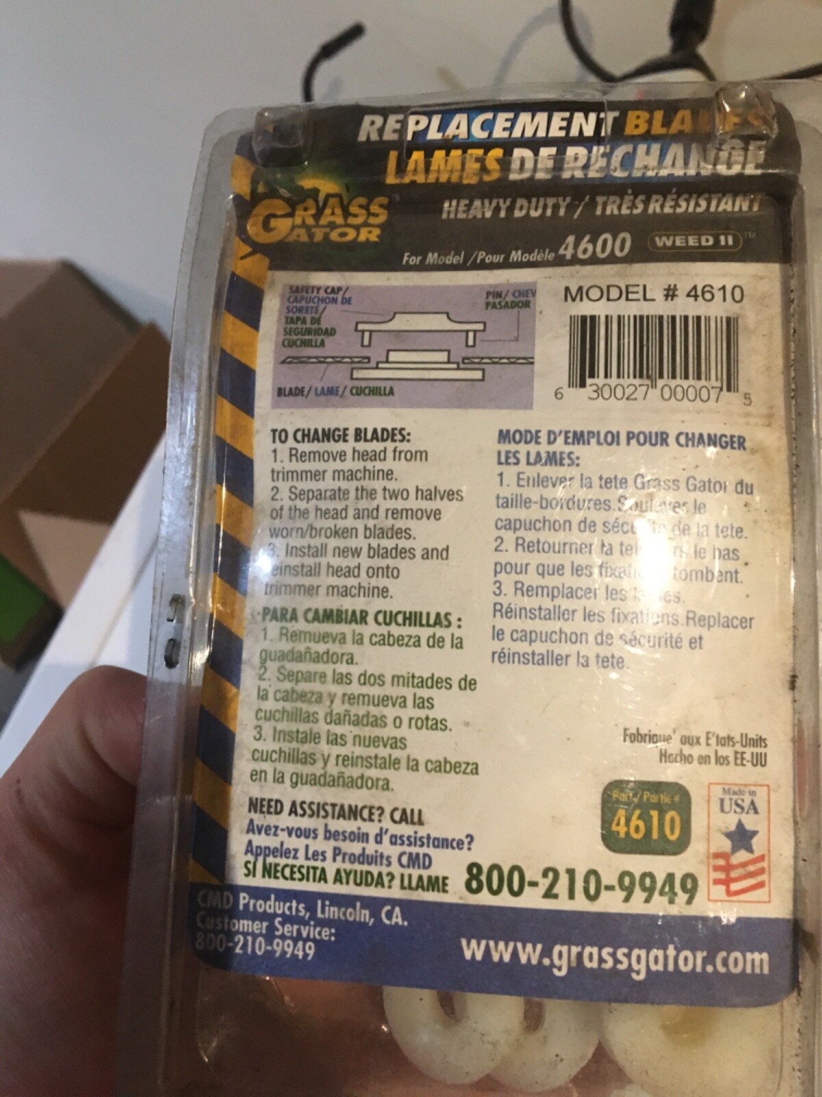 Grass Gator 4600 Replacement Blades 4610 4620 4750 Trimmer Weed Eater