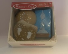 Melissa Doug Kids Food Groups Wooden Food Play Set Rice, Bread, Buns Pretzel