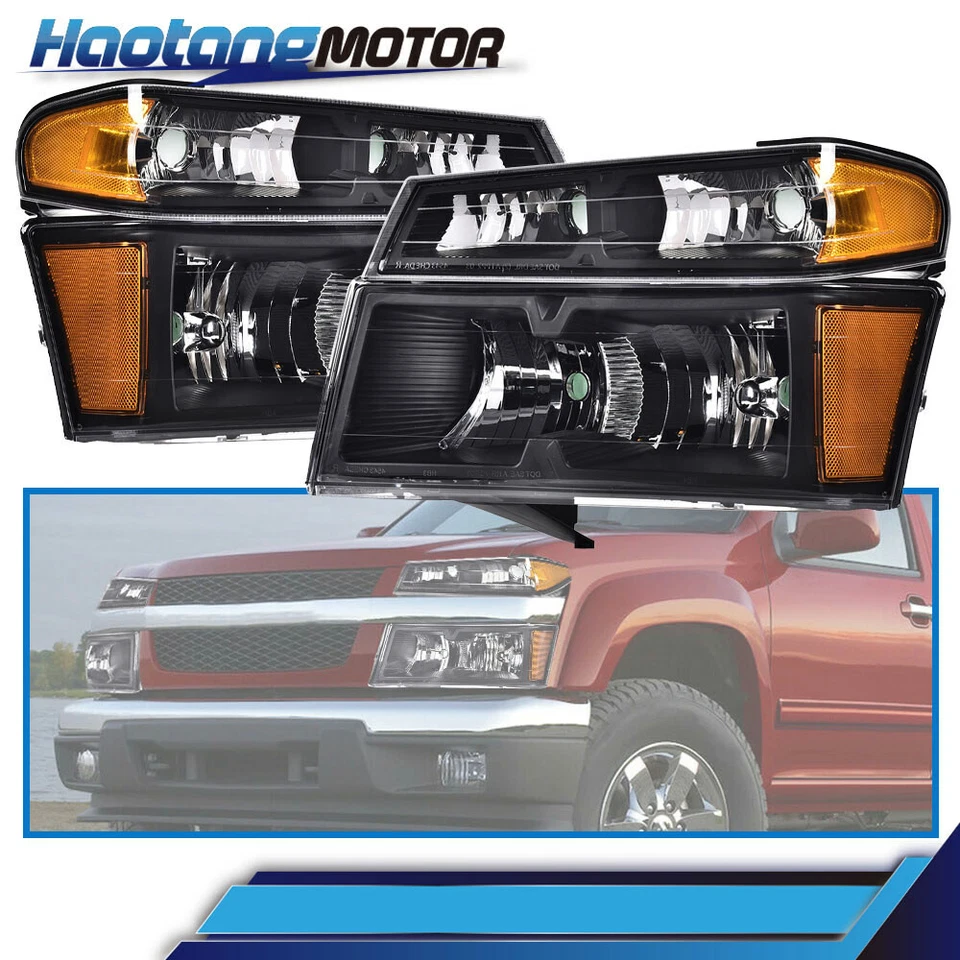 Fit For 2004-2012 Chevy Colorado GMC Canyon Bumper Headlights Tail lights - Image 4 of 4