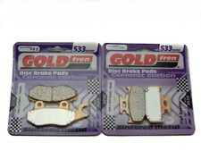 Goldfren S33 Brake Pads Front & Rear For Yamaha DT 200 WR (3XP) 1992-1993
