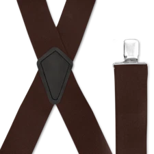 Men's Suspenders - Strong Clips, Many Colors, X Style 1.5" & 2", USA Made