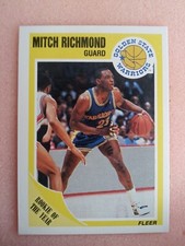 1989 Fleer basketball Mitch Richmond #56 Golden State Rookie of the Year