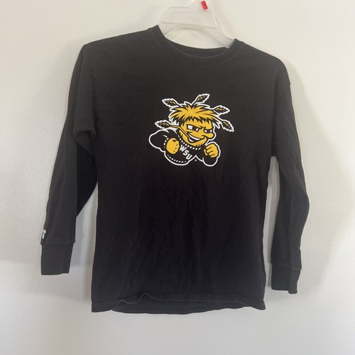 Russell Wichita State Shockers Youth Black Long Sleeve T-Shirt Medium - Picture 3 of 9