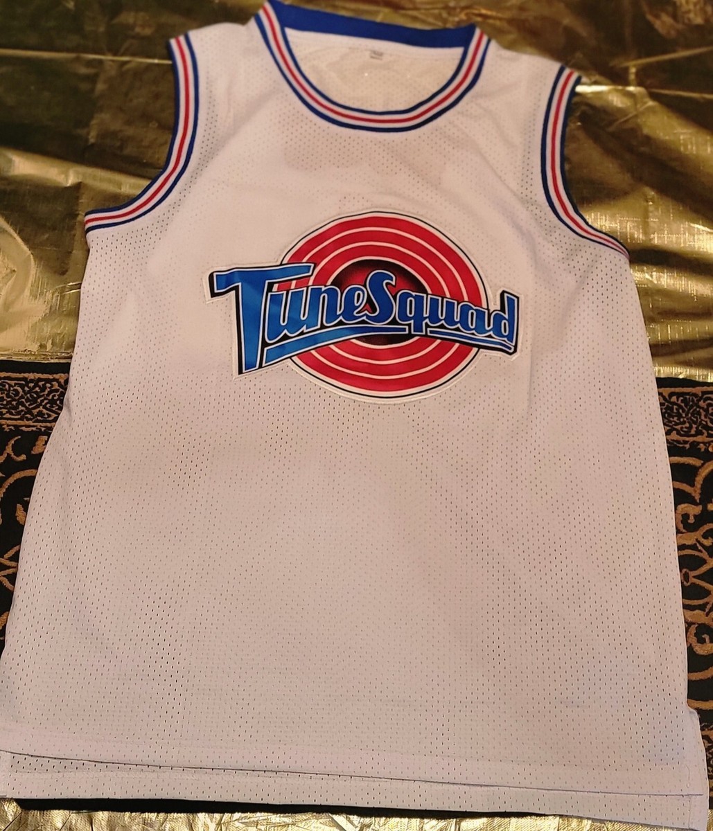 Looney Tunes White Tune Squad Bugs Bunny #1 Basketball Jersey L