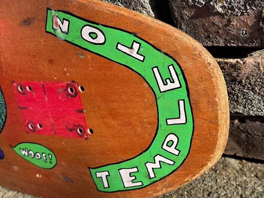 New Deal Ed Templeton 1990 Original Skateboard Deck CAT New Deal Ed Templeton 1990 Original Skateboard Deck CAT