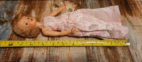 VTG 1960s Ideal Toys Tammy BS-12 Plastic Rubber 12" Doll Pink Dress Knickers - Picture 8 of 8