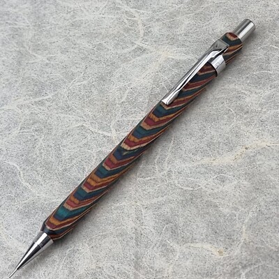 Hand Crafted Pentel P-205(0.5mm) Mechanical Pencil with Octagonal Wood Barrel