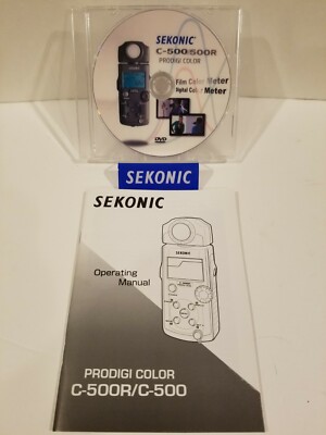 SEKONIC C-500 / C-500R COLOR METER DVD + INSTRUCTION (ORIGINAL PRINT JAPAN)
