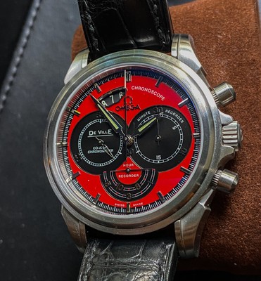 Omega De Ville Co-Axial Chronoscope Men's 41MM 4851.61.31 Excellent W/  Cards | eBay