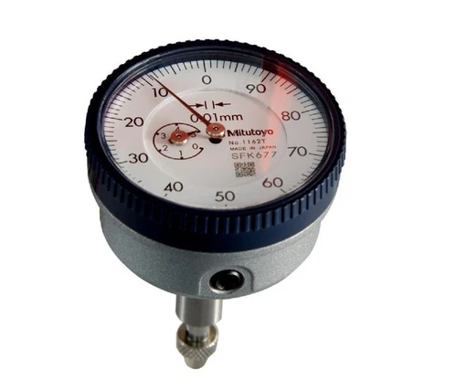 Mitutoyo 1162A  Back Plunger Dial Indicator  0-5mm Range, 0.01mm Graduation